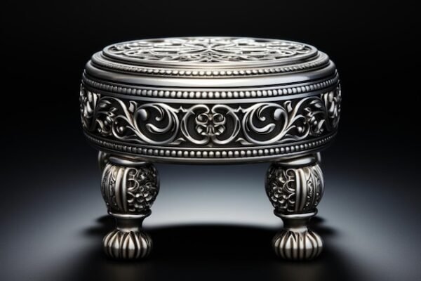 Stool Small Embossed
