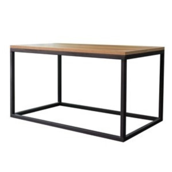 Iron Table Wooden Top